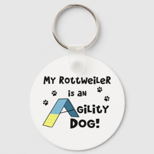 Chaveiro do cão da agilidade de Rottweiler