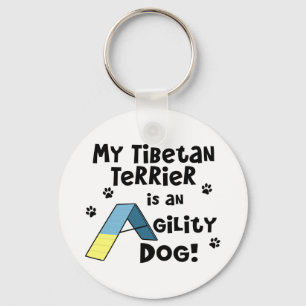 Chaveiro do cão da agilidade de Terrier tibetano