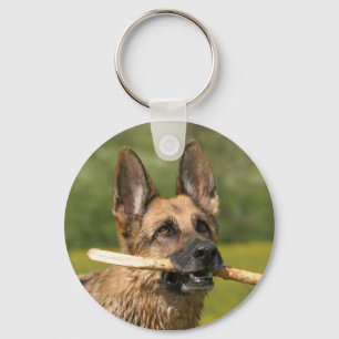 Chaveiro do cão de german shepherd