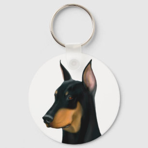 Chaveiro do cão do Pinscher do Doberman