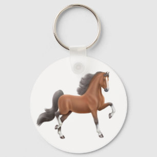 Chaveiro do cavalo de Saddlebred da baía