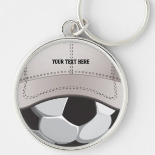 Chaveiro do chapéu da bola do futebol