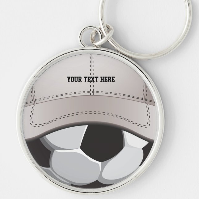 Chaveiro do chapéu da bola do futebol (Frente)