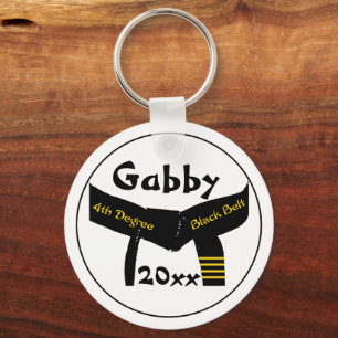 Chaveiro do Cinturão Preto de Quarto Grau de Artes