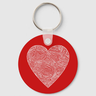 Chaveiro do Coração Vermelho