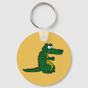 Chaveiro do costume do design do crocodilo