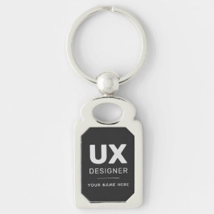 Chaveiro do Designer UX Moderno Personalizado 