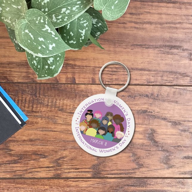 Chaveiro do Dia Internacional da Mulher, 8 de març (Criador carregado)