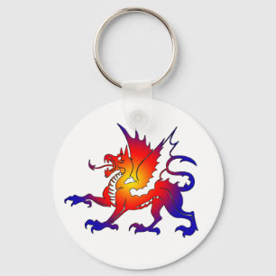 Chaveiro do Dragão de Cor Tribal