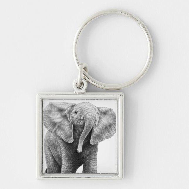Chaveiro do elefante africano do bebê (Frente)