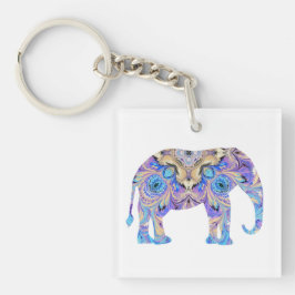 Chaveiro do elefante do caleidoscópio
