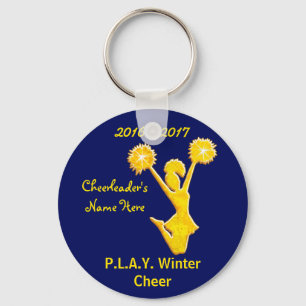 Chaveiro do elogio dos azuis marinhos e do ouro