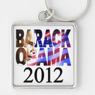 Chaveiro do entalhe do perfil de Barack Obama 2012