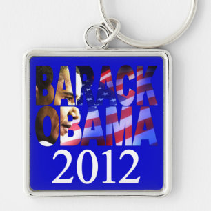 Chaveiro do entalhe do perfil de Barack Obama 2012