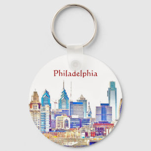 Chaveiro do esboço da cor de Philadelphfia