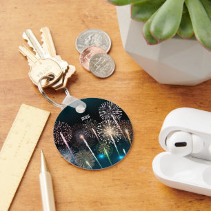 chaveiro do Feliz ano novo do Fireworks 2025