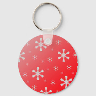 Chaveiro do Floco de Neve Vermelho