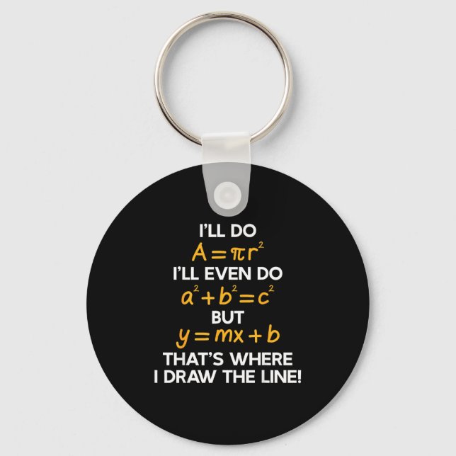 Chaveiro Do For I'll Math Formula Math Puns (Frente)