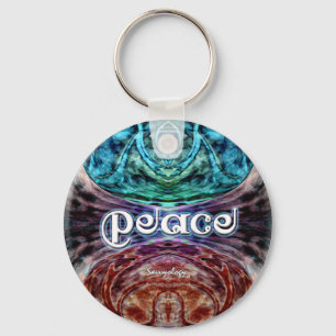Chaveiro do gráfico da meditação da paz