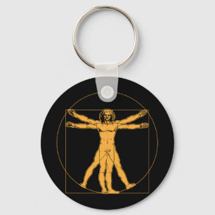 Chaveiro do homem de da Vinci Vitruvian
