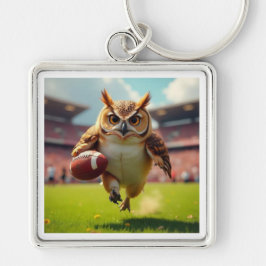 chaveiro do jogador de rugby da coruja