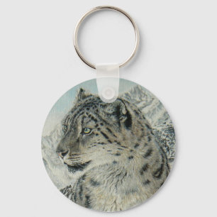 Chaveiro do leopardo do rei neve da cimeira