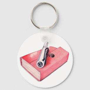 Chaveiro do livro de desenhos vermelho mini