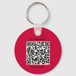 Chaveiro do logotipo Goji Berry com código QR