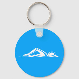 Chaveiro do logotipo natação