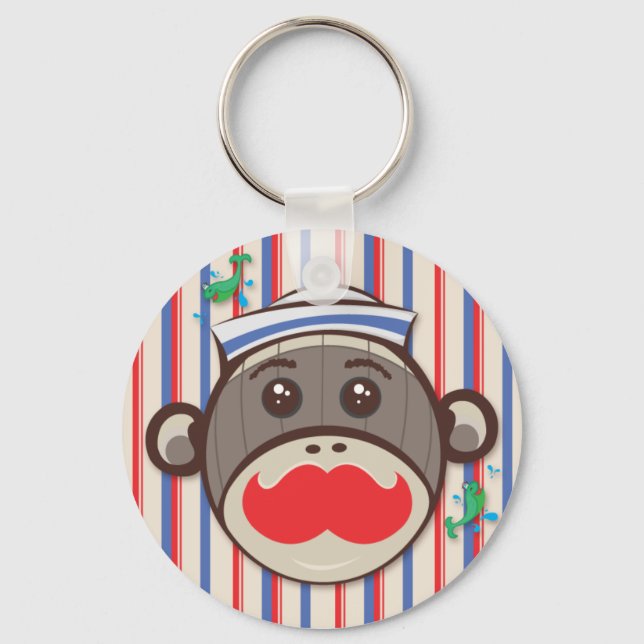 Chaveiro do Macaco Sailor Sock (Frente)