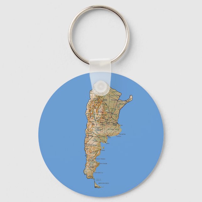 Chaveiro do Mapa Argentina (Frente)