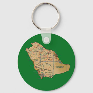 Chaveiro do Mapa da Arábia Saudita