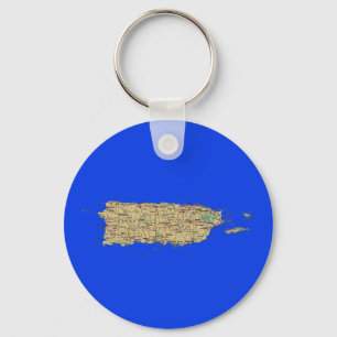 Chaveiro do mapa de Puerto Rico