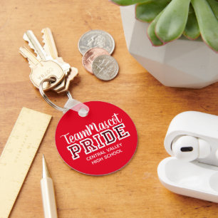 Chaveiro do Mascot do Orgulho da Escola Vermelha