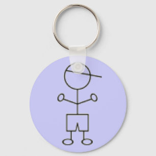 Chaveiro do menino da vara - azul