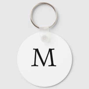 Chaveiro do monograma da letra M
