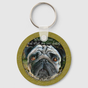 Chaveiro do Natal do Pug