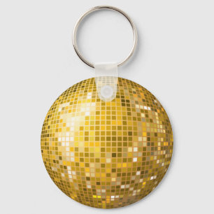 Chaveiro do ouro da bola do disco