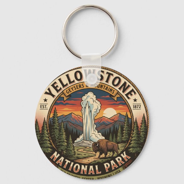 Chaveiro do Parque Nacional de Yellowstone | Old F (Frente)
