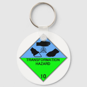 Chaveiro do perigo da transformação