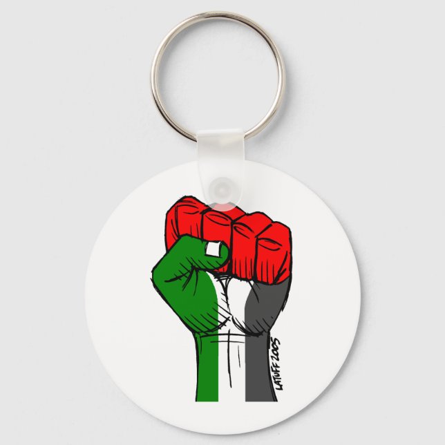 Chaveiro do Punho Palestiniano de Carlos Latuff (Frente)