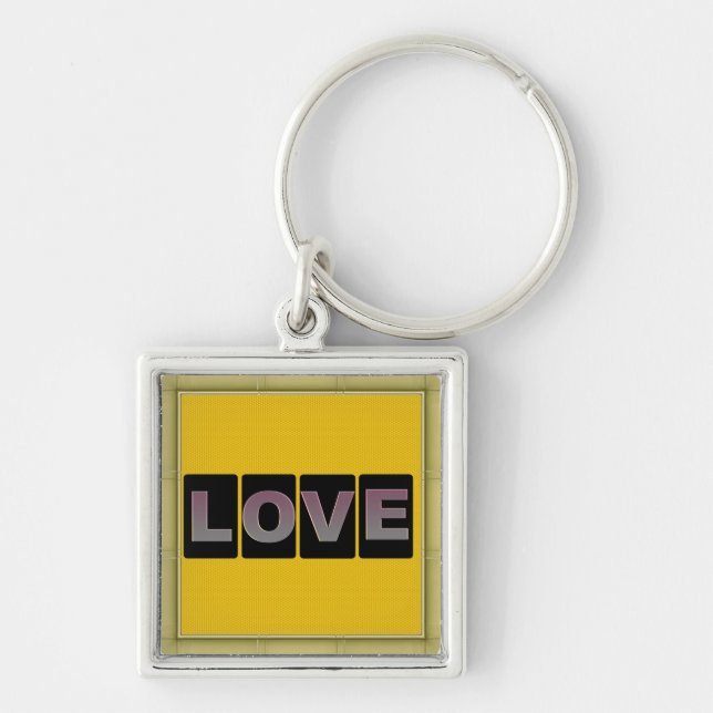 Chaveiro do Quadrado de Amor (Frente)