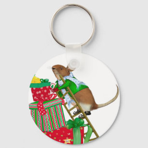 Chaveiro do rato do Natal