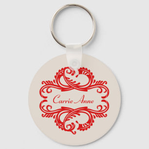 Chaveiro do Red Chic Damask