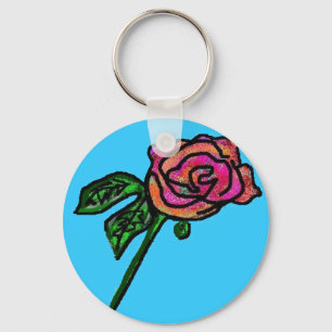 Chaveiro do rosa dos azul-céu