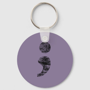 Chaveiro do Semicolon do vintage