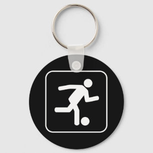 Chaveiro do símbolo do futebol do futebol