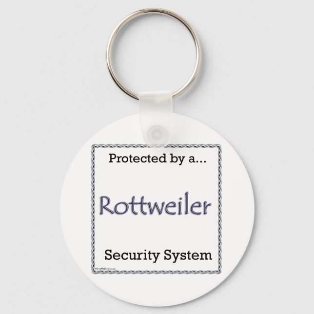 Chaveiro do Sistema de Segurança do Rottweiler (Frente)