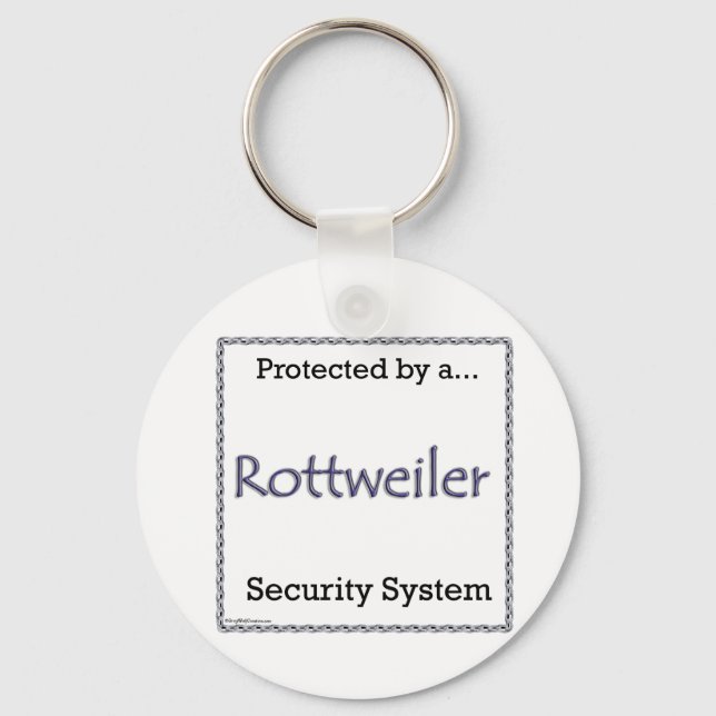 Chaveiro do Sistema de Segurança do Rottweiler (Frente)