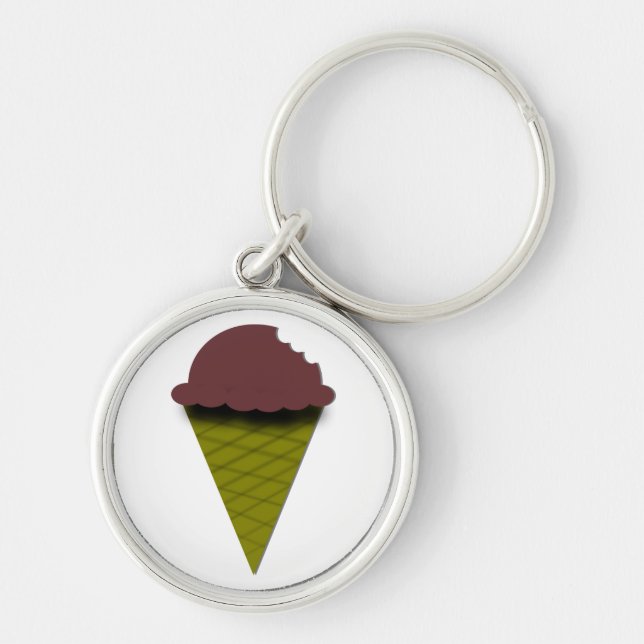 Chaveiro do sorvete do chocolate (Frente)
